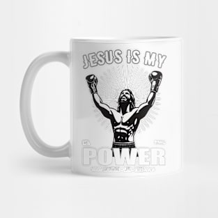 Jesus is my Power - Boxing Design Mug